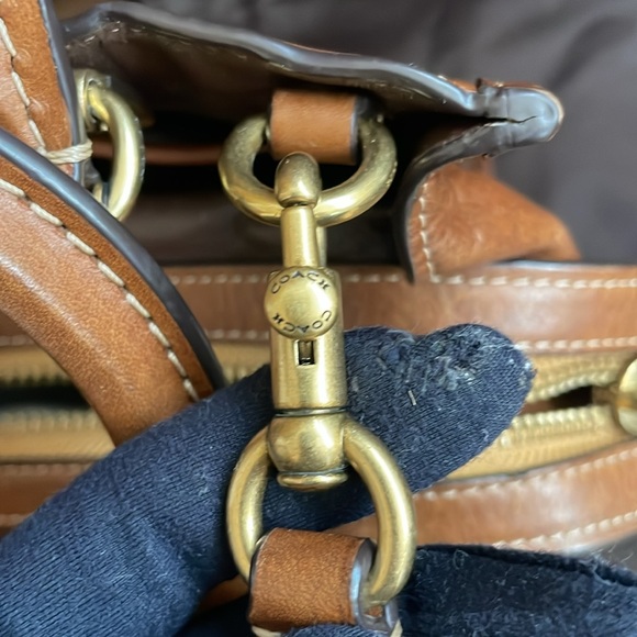 COACH X KŌKI Rogue 25 Natural Leather With Daisy Japan Limited W/ dustabg - Picture 7 of 15